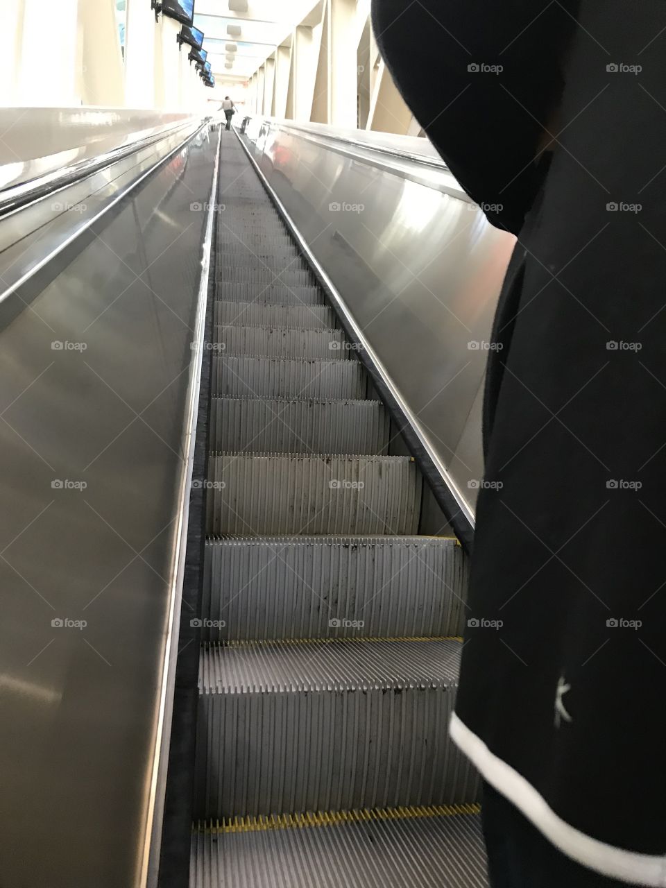 Step, Escalator, Subway System, Airport, Blur