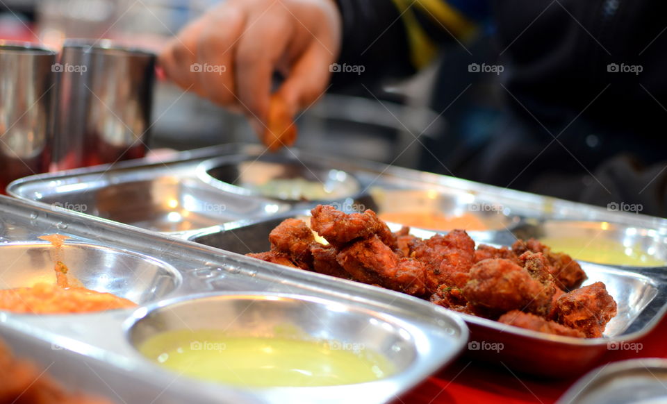 Close-up of fried fish