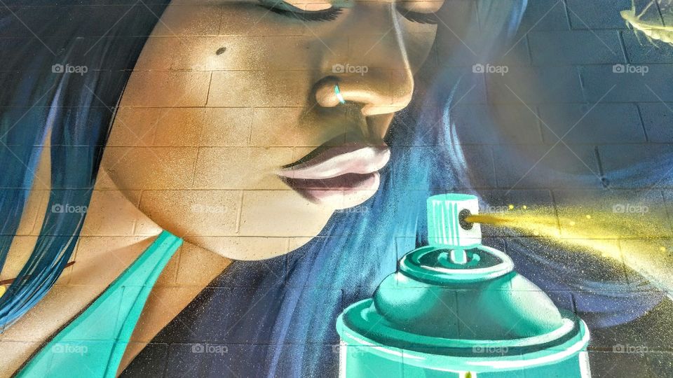 green color story, building art