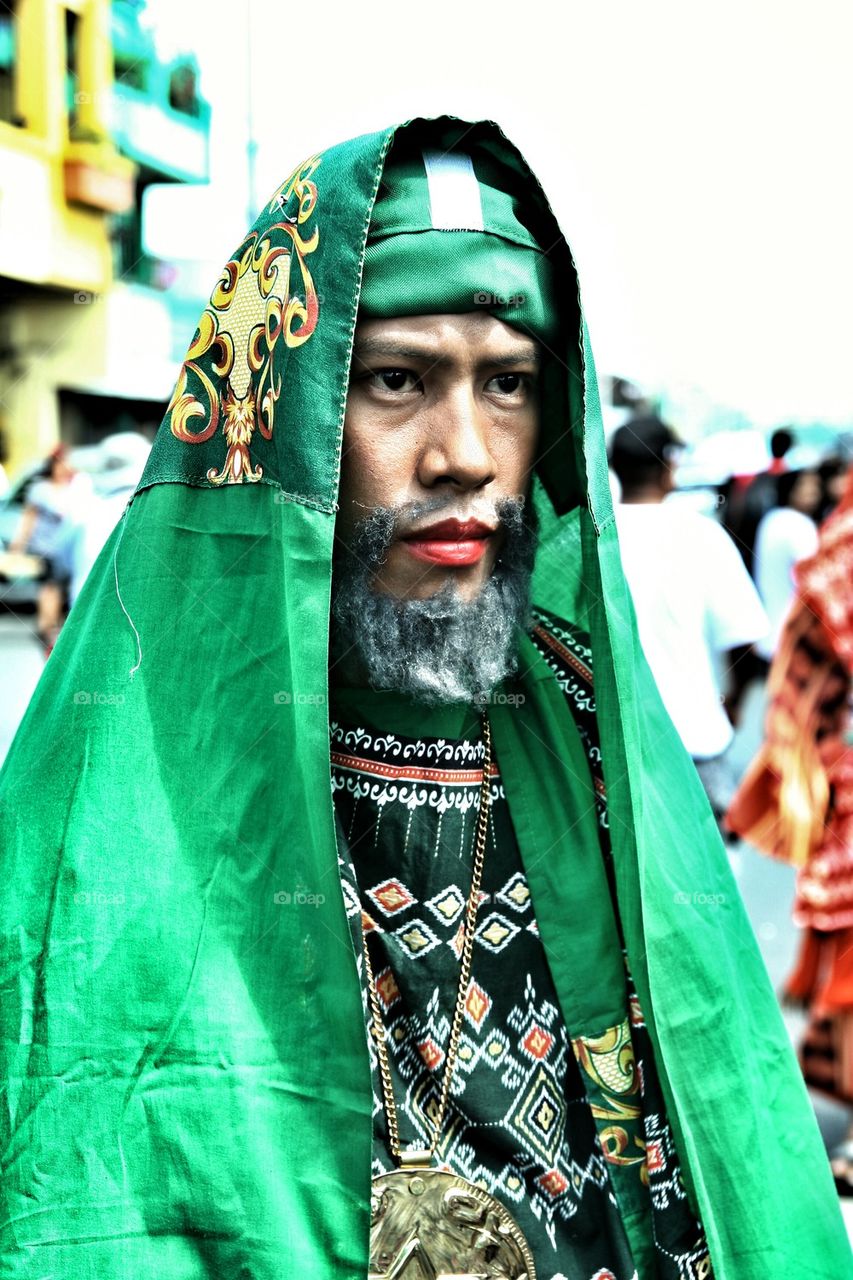 characters in the reenactment of the death of jesus christ on good friday during holy week in cainta, rizal, philippines, asia