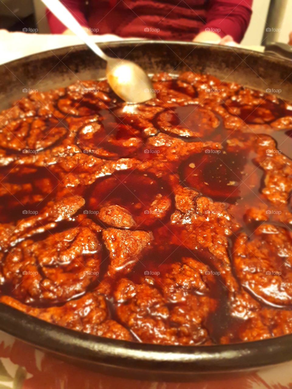 This is a sweet Halvenpita (pekmezpita),bosnian traditional food and was made by my mom.