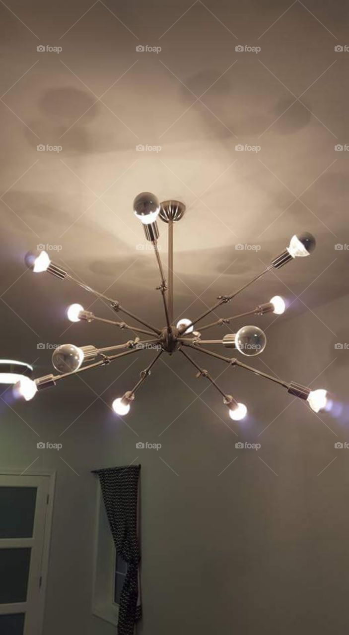 Sputnik ceiling light