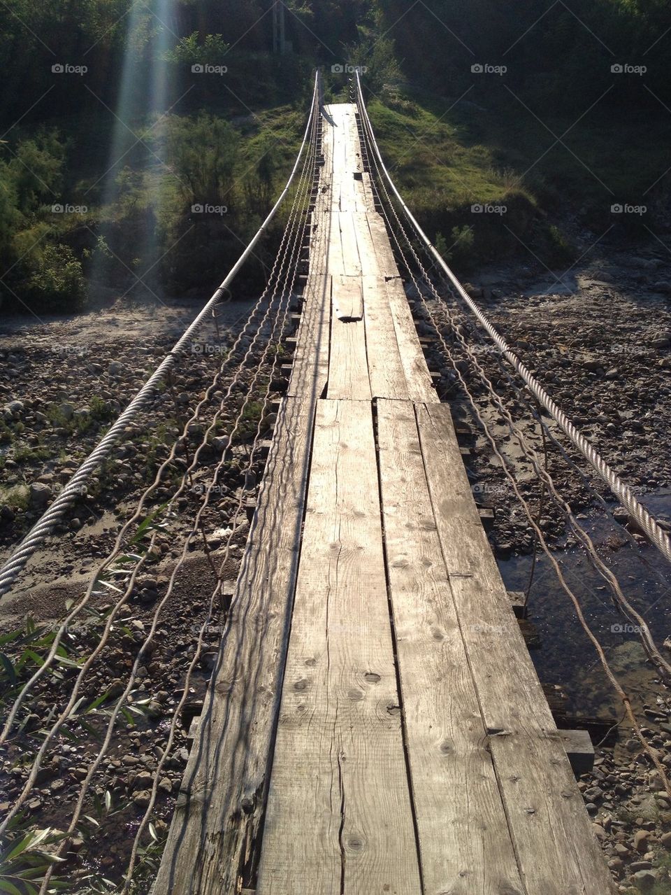 Bridge over dry river