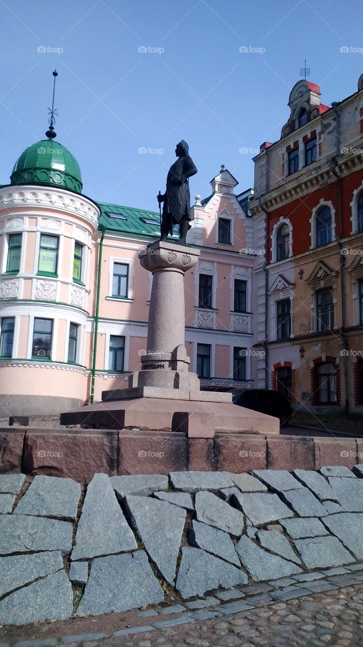 A monument to Torgutsu Knutsson. Vyborg