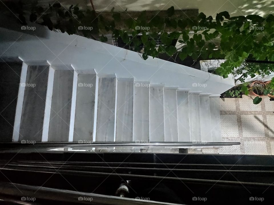 a image of upper steps