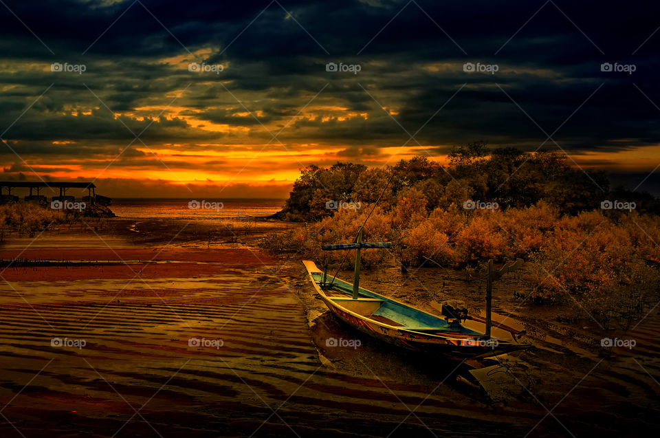 sunset at kenjie beach