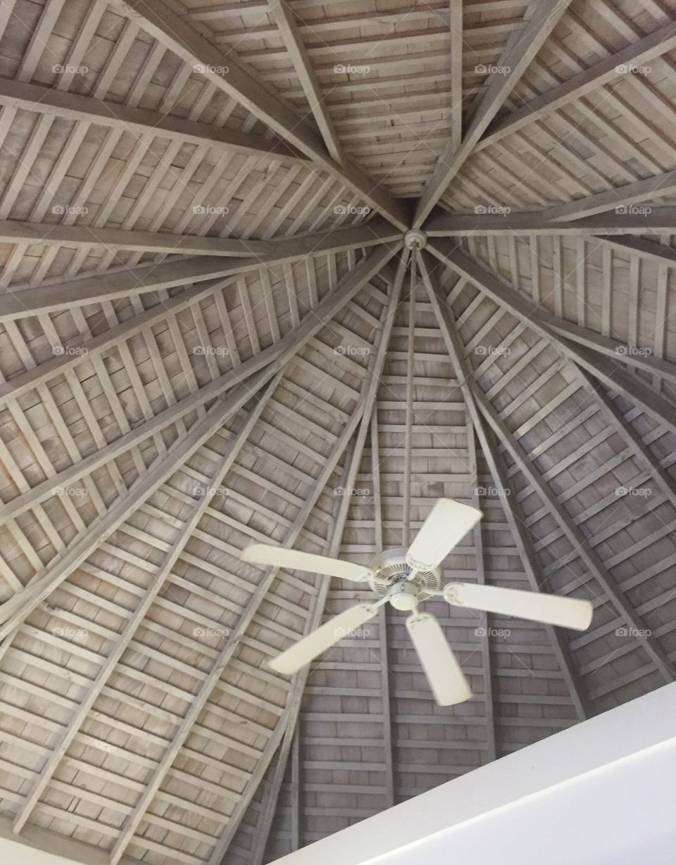 Ceiling with fan