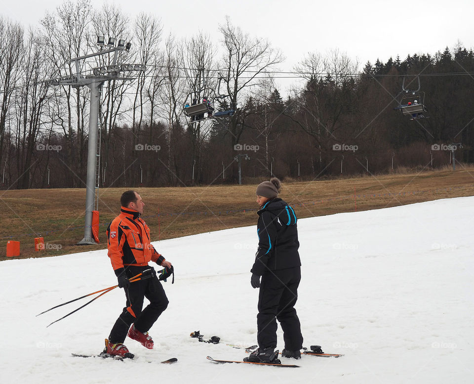 learn to ski