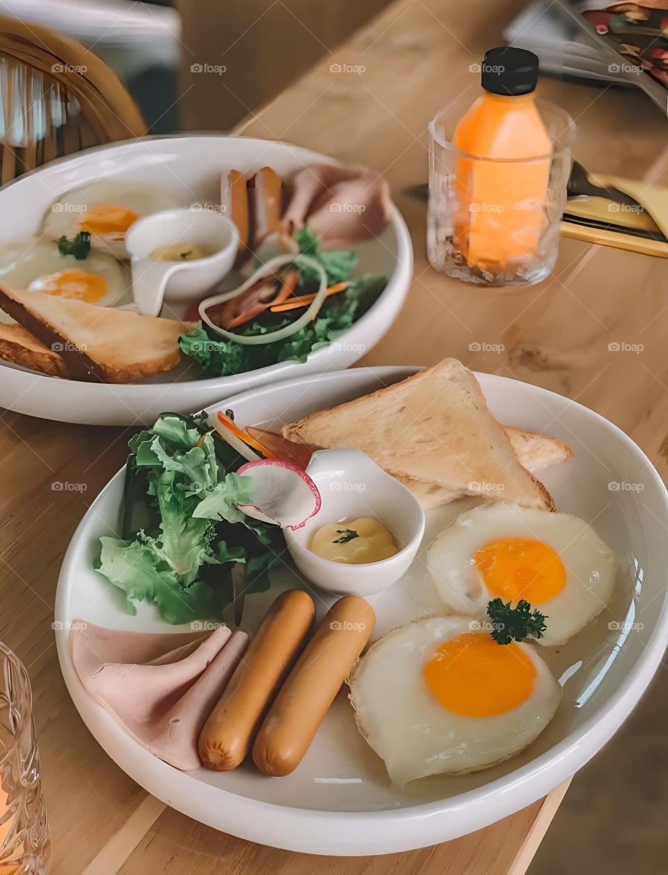 American breakfast full set