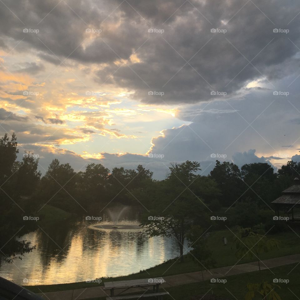 Reflection on the water 