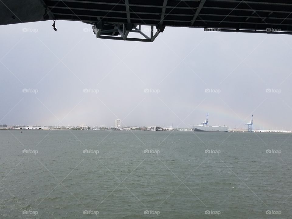 rainbow over Charleston SC