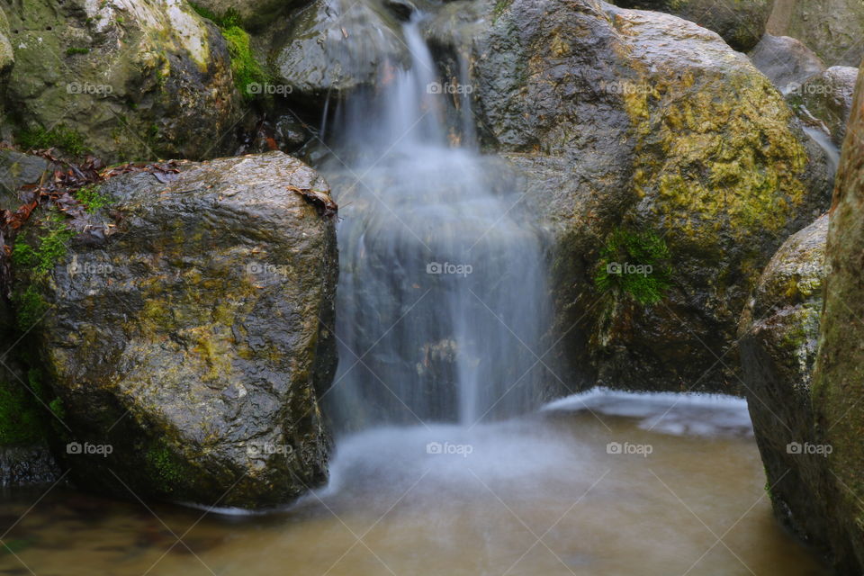 Waterfall, Water, Stream, River, Moss