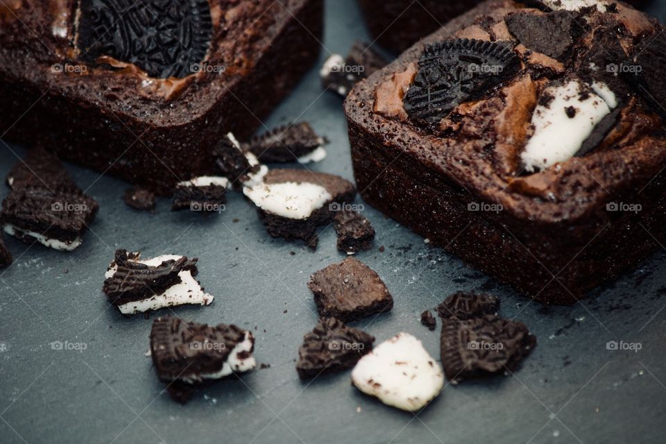 Double stuffed Oreo brownies 