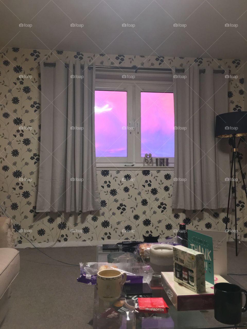 This photo isn’t even edited a couple of weeks ago the sky changed colour in Scotland in the early morning to purple though it was beautiful to post