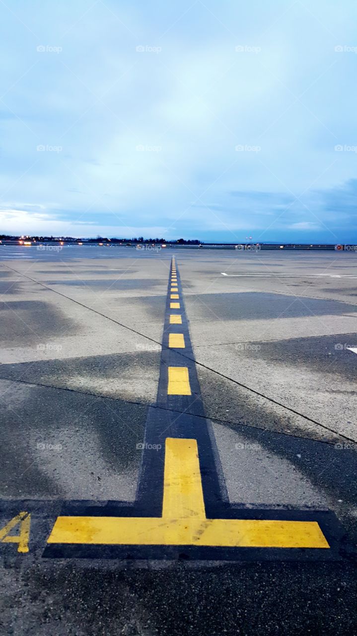 Lead In Line At Yvr