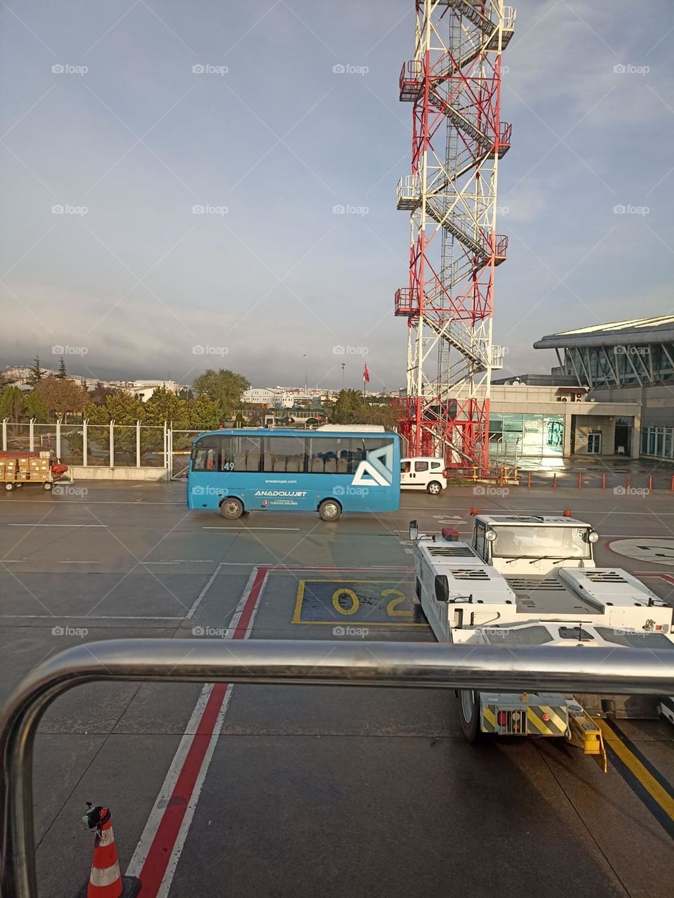 public transport, airport view