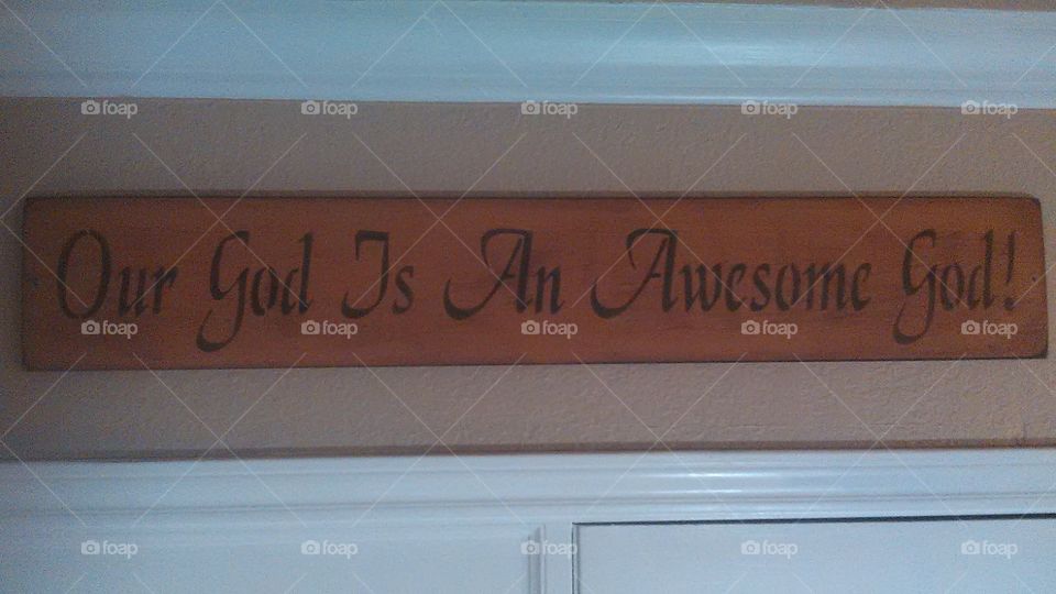 God on my mind. i see this every morning when i leave the house