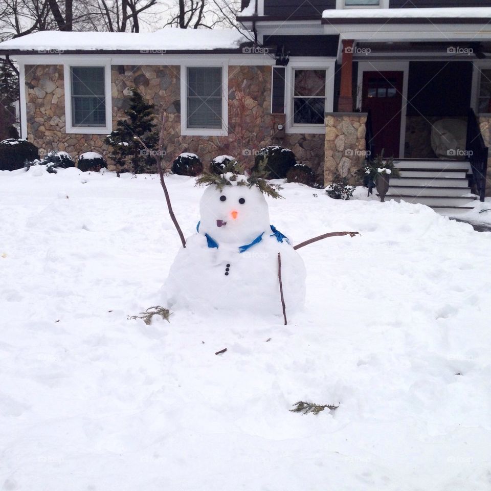 Friendly snowman