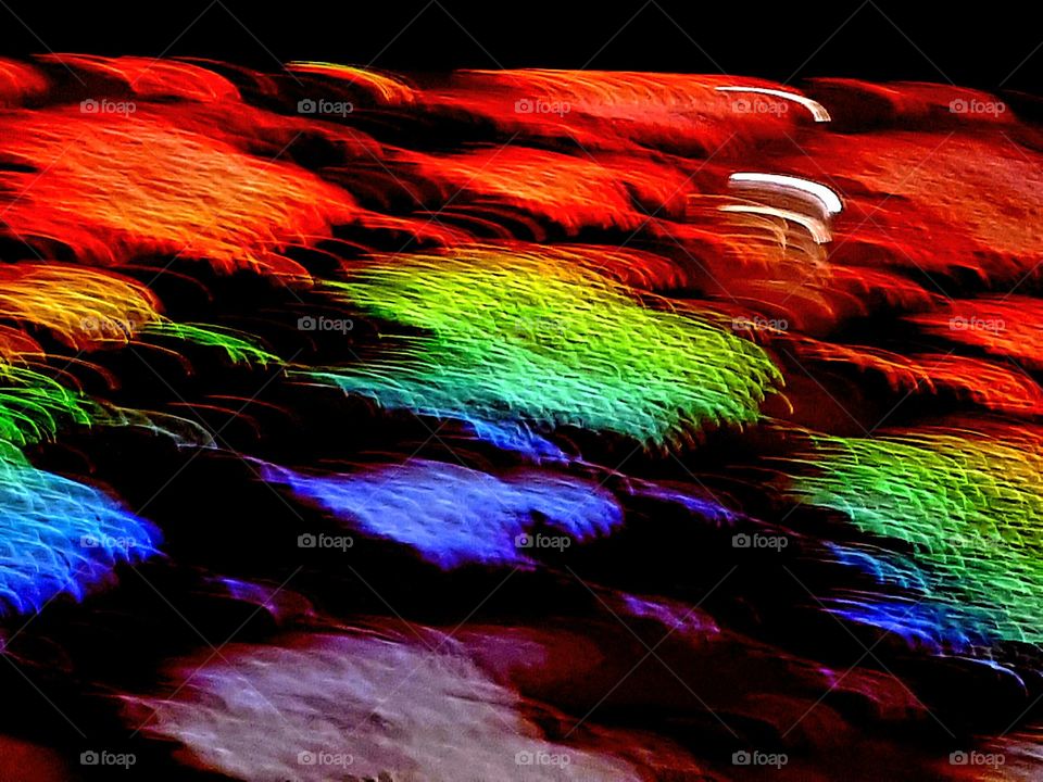 reflecsion rainbow colors