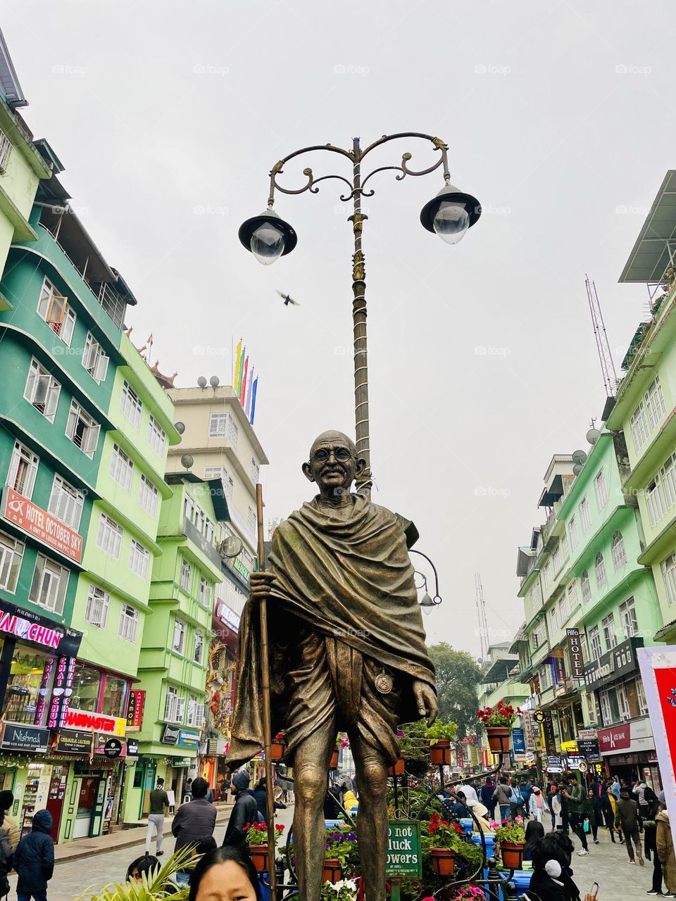 Gandhi Statue MG Road Gangtok