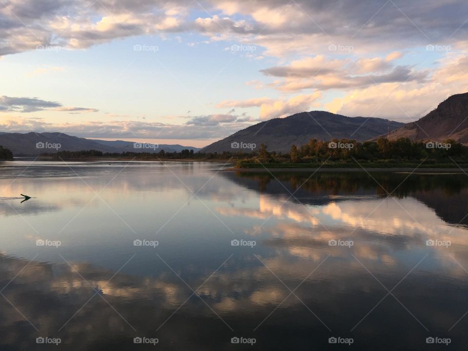 Riverside Park in reflection 