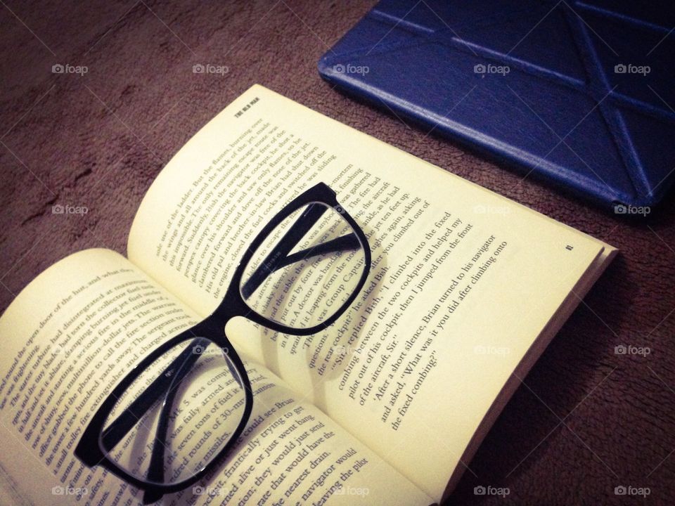 Read. Book and spectacles and stuff