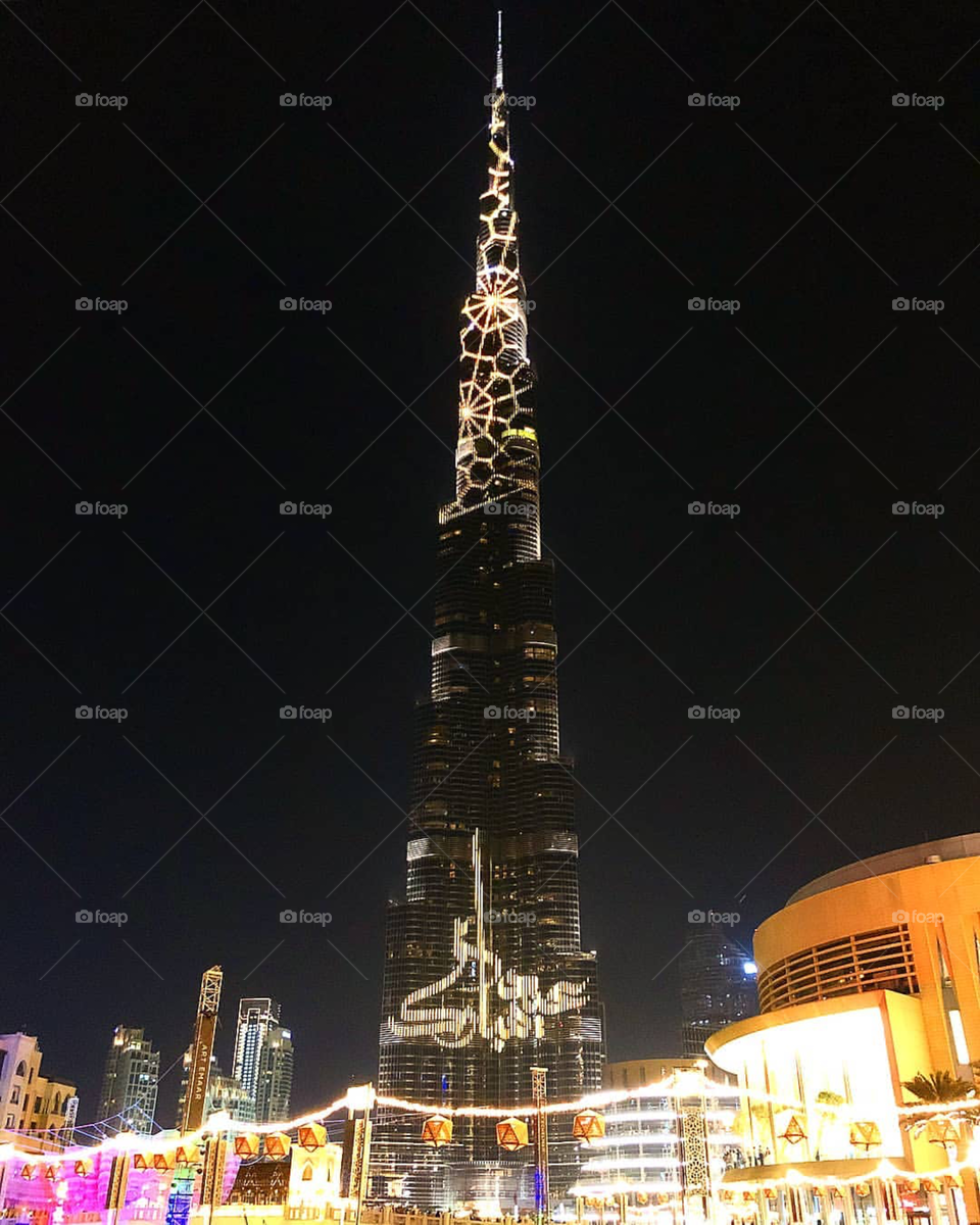 Eid Mubarak From The World’s Tallest Builing Burj Khalifa 
