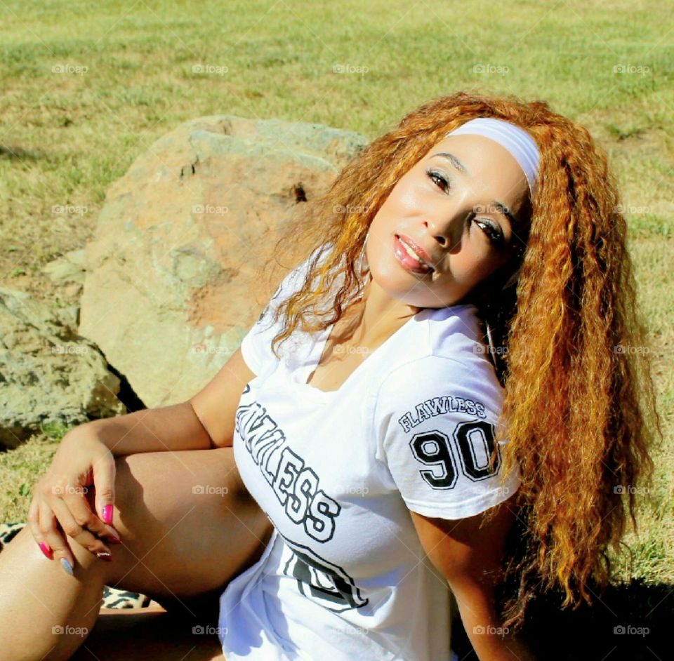 model, a day at the park