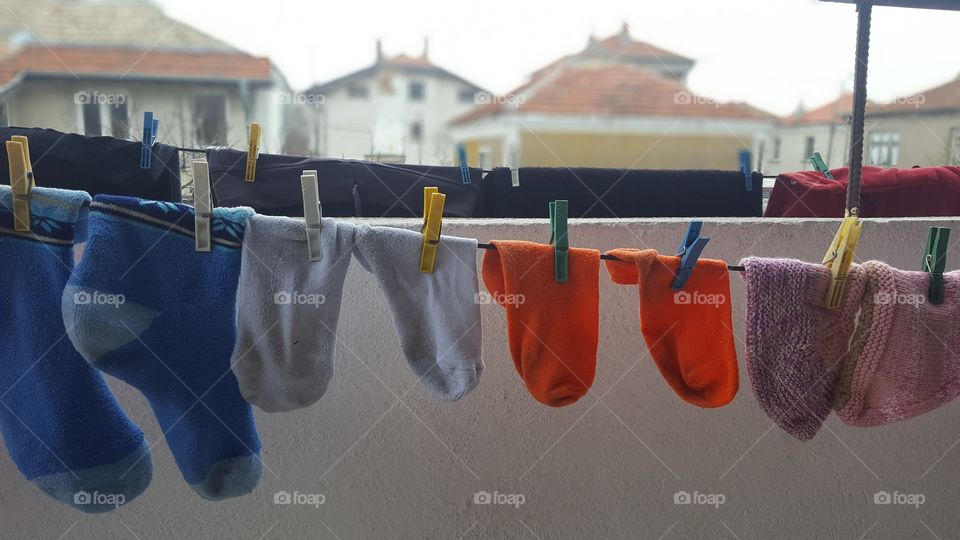 Drying socks