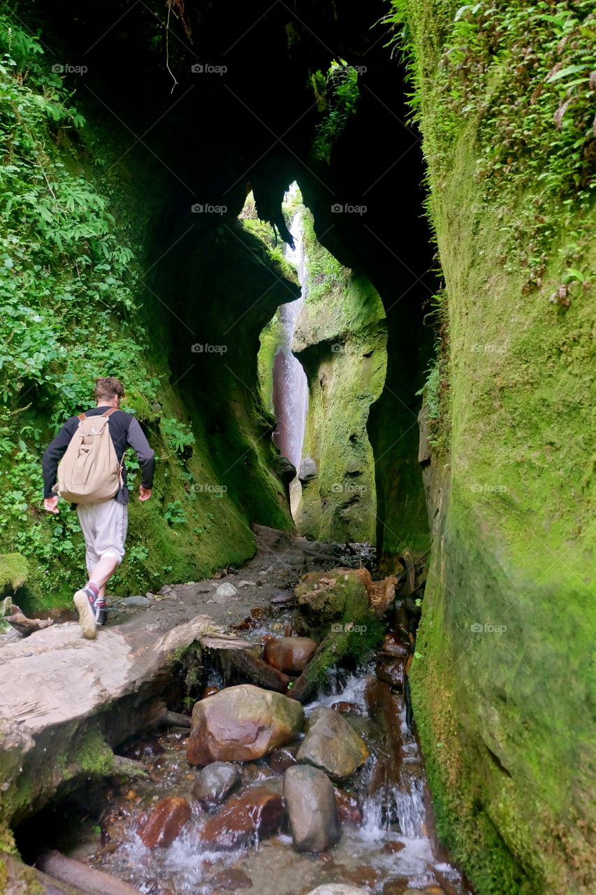 Hidden waterfall