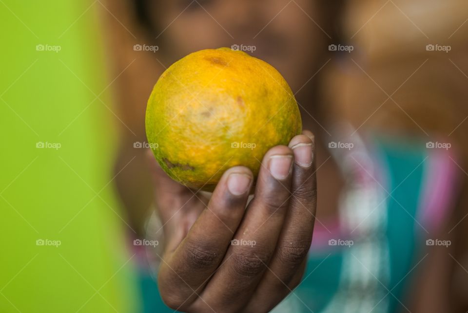 holding food 