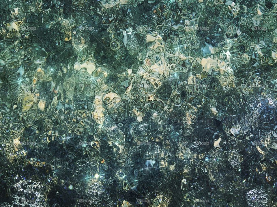 Sparkling ocean up close and beautiful.