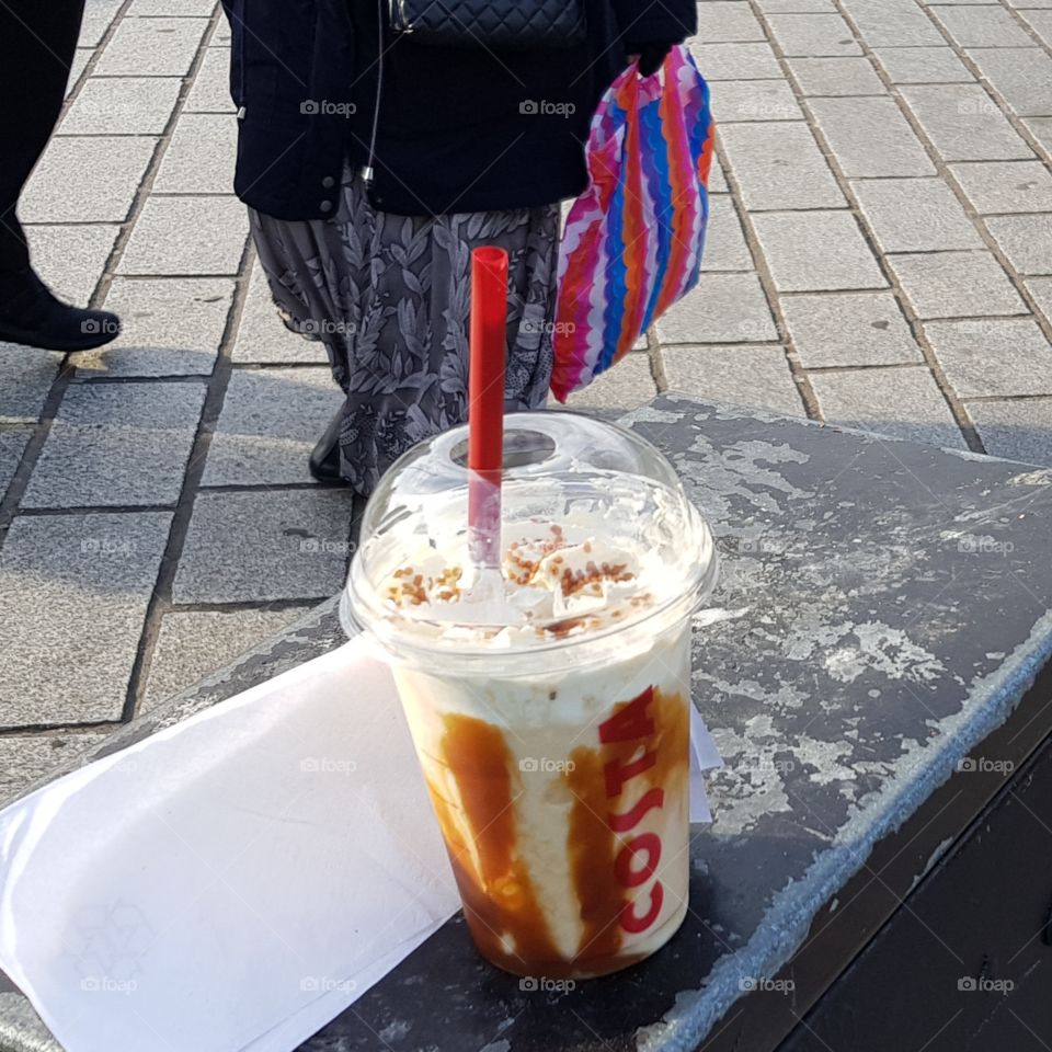 Salted caramel crunch from Costa coffee