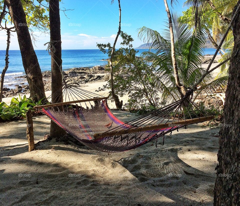 Hammock on beach