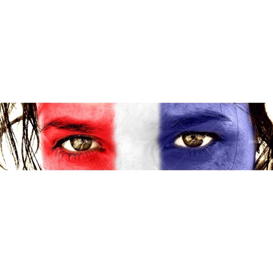 Red White and Blue stare 