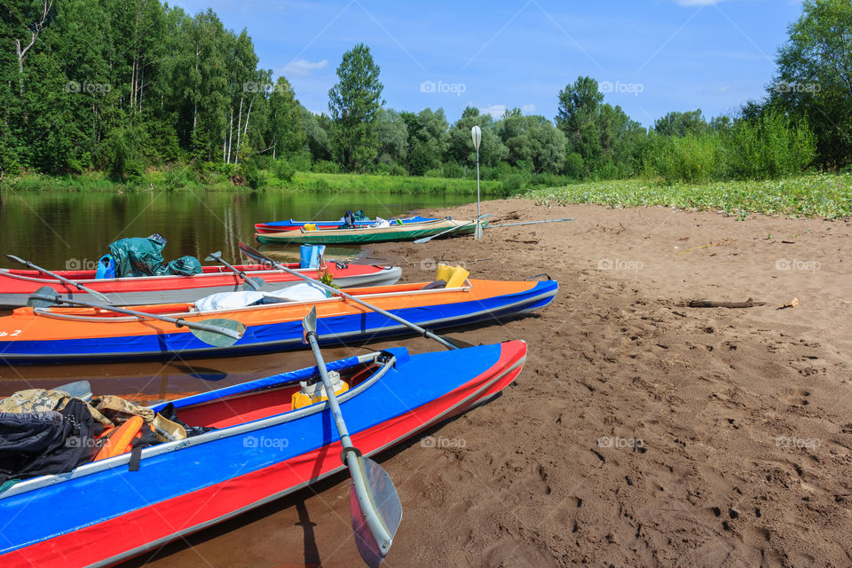 Kayak traveling