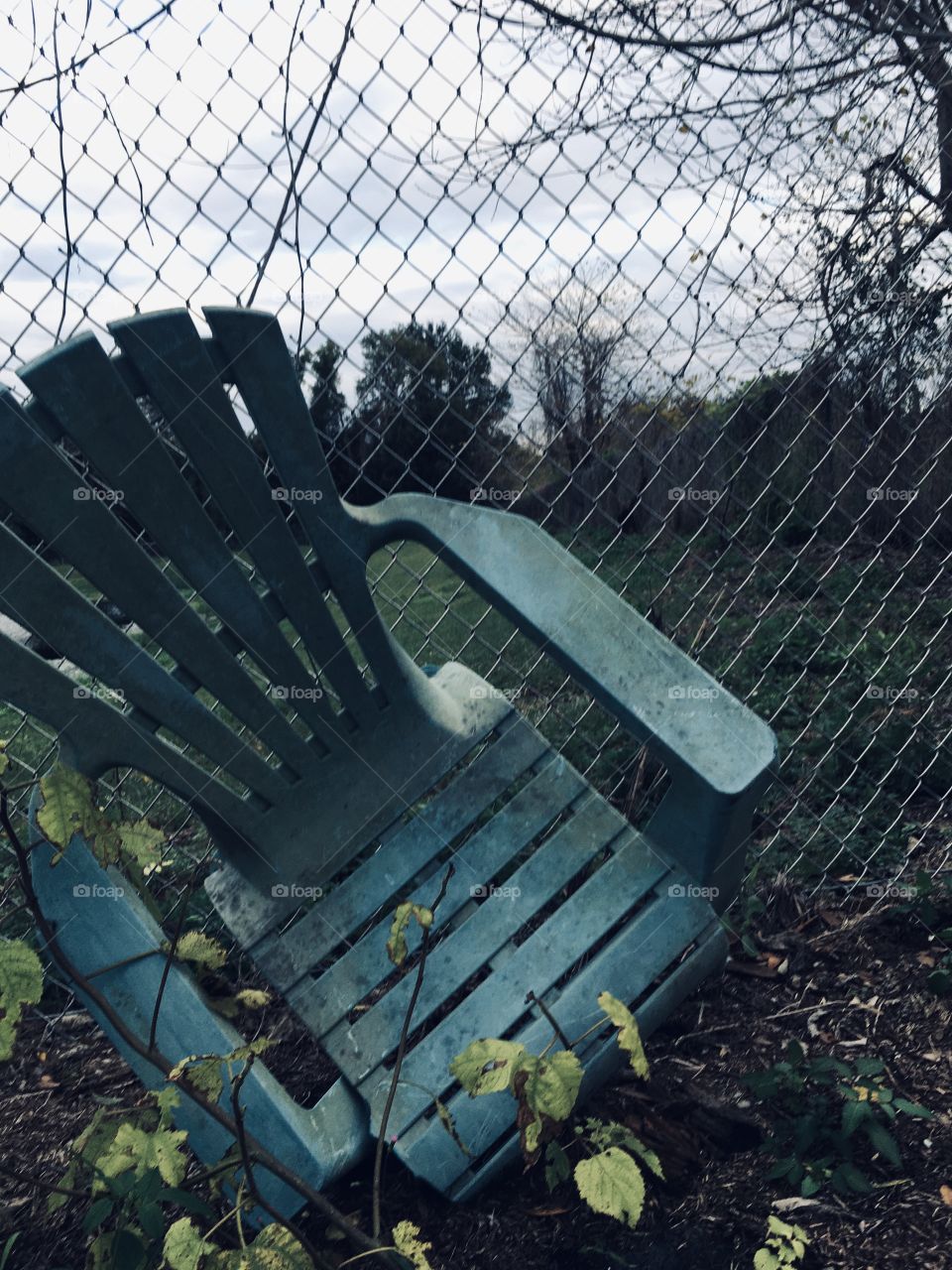 Abandoned road by the highway 