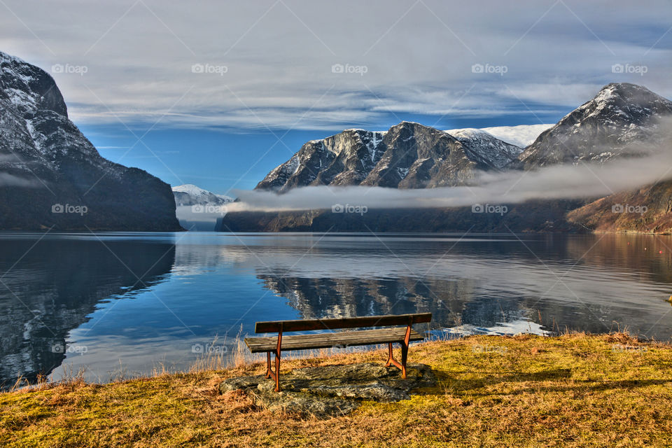 Spring sun on the fjord