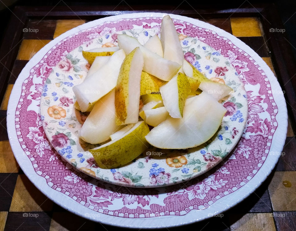 Starting the day with a pear