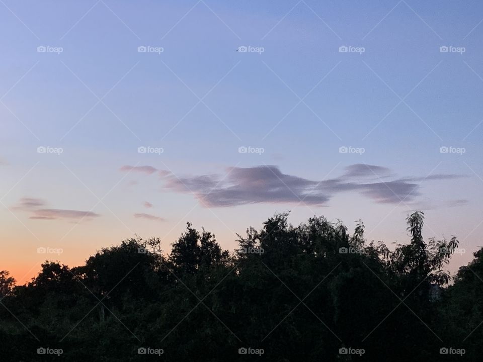 Sunset, countryside (Thailand)