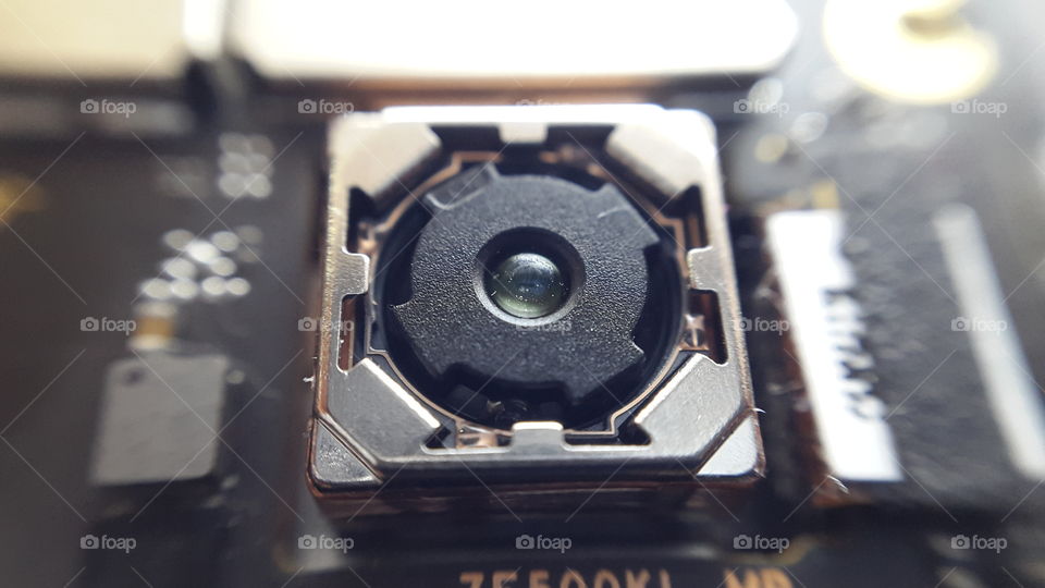 mobile camera in close-up view