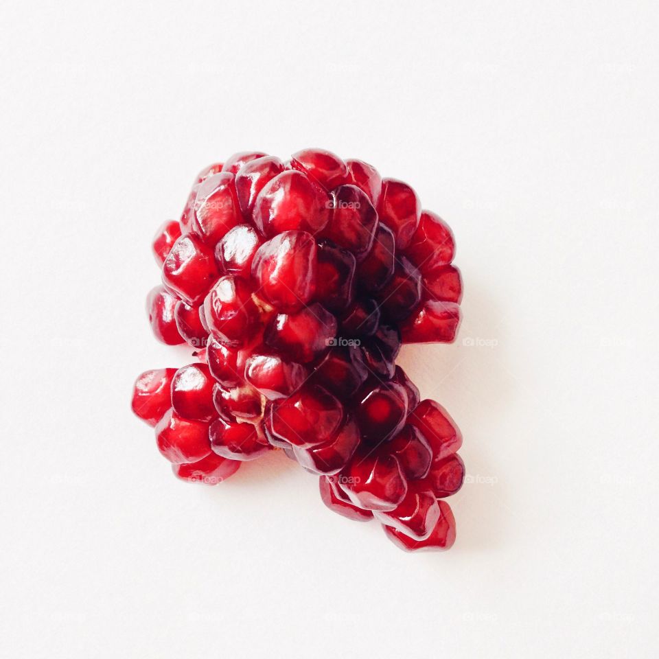 Close-up of fresh pomegranate seeds