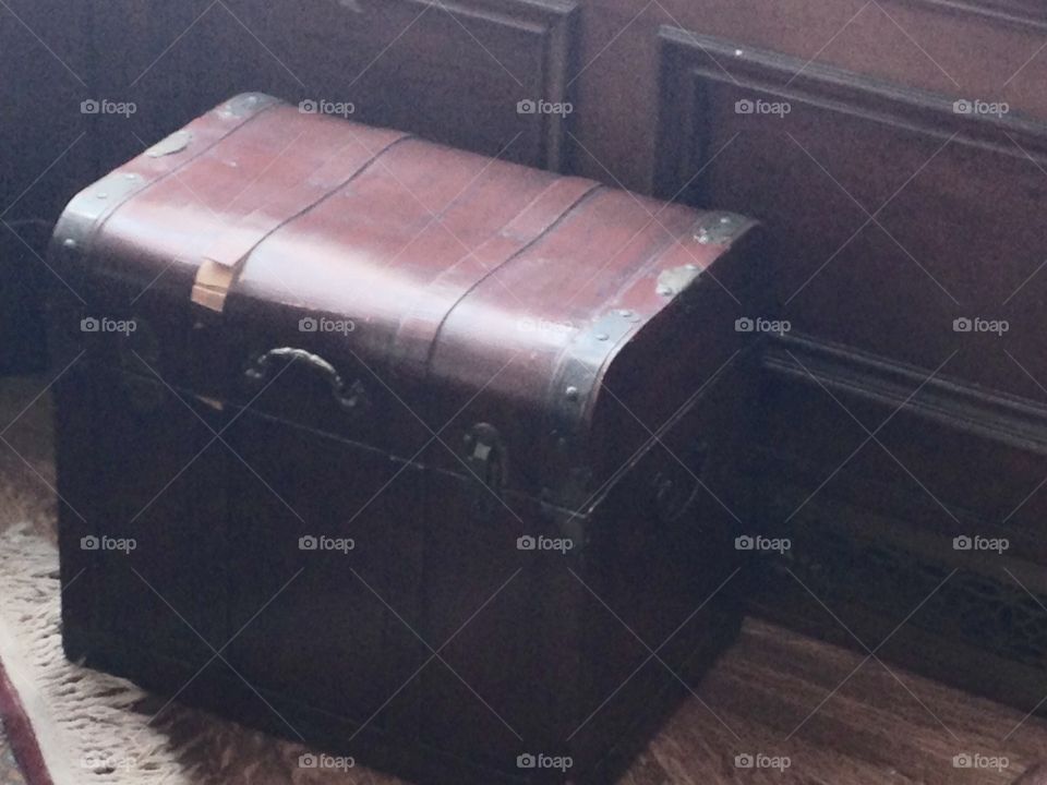 What's in the vintage leather bound mystery chest?