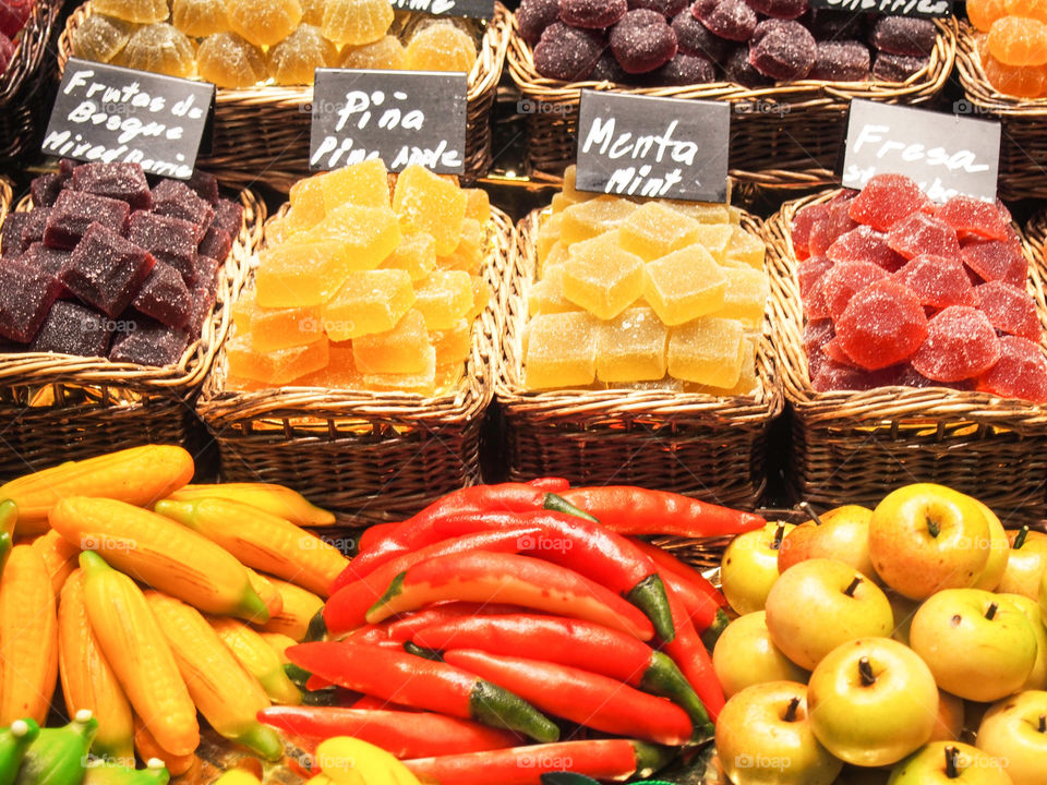 Sweet fruit in market