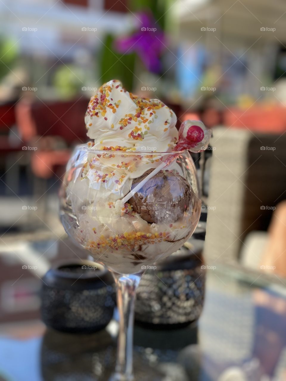 Icecream in the sun is always nice