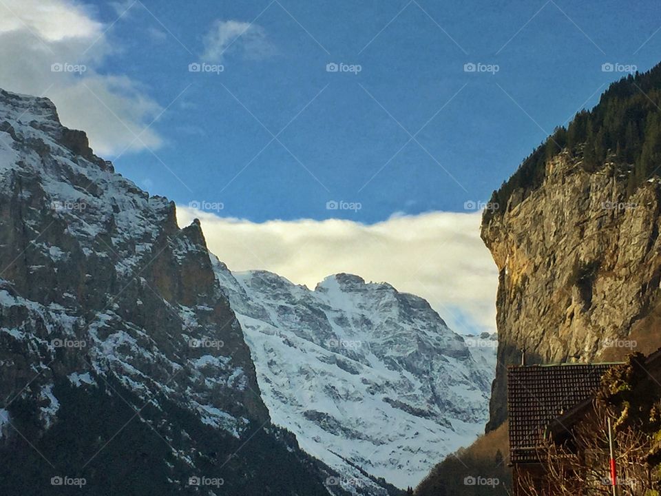 Winter mountain landscape 