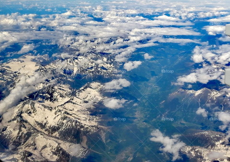 The Alps from above