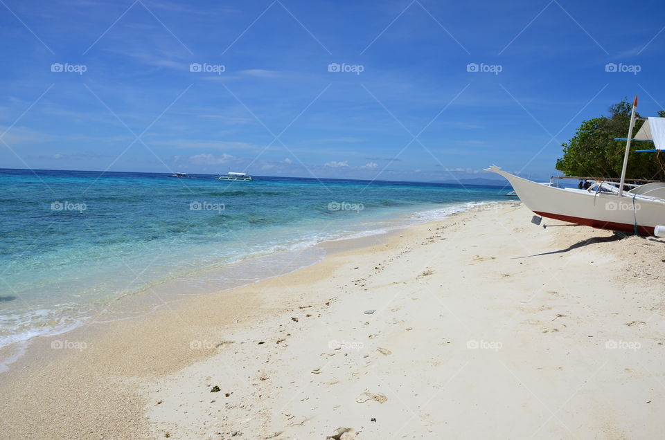 The beach in the Philippines
