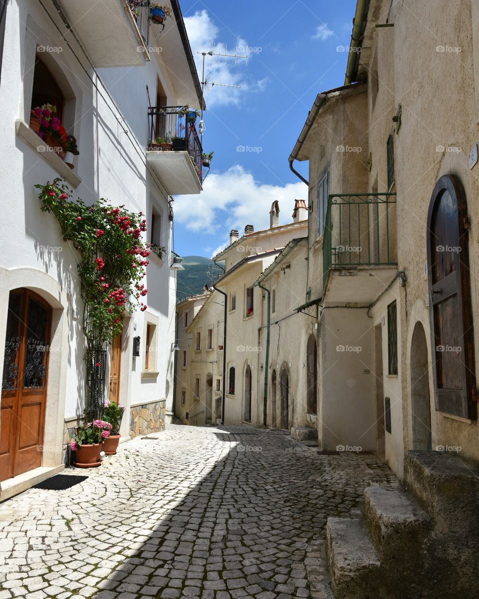Civitella Alfedena, village of Abruzzo, Italy