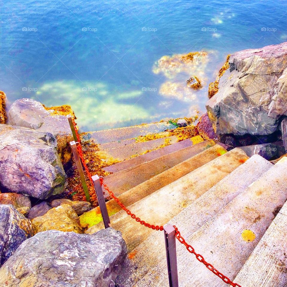 Steps to the sea